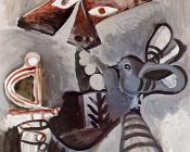 巴勃罗 毕加索 : 和鸟在一起的人形